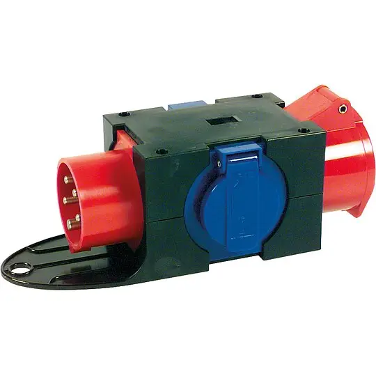 Ausverkauf CEE-Kompaktverteiler CEE Stecker + Kupplung 16A + 3x Schuko-Steckdosen