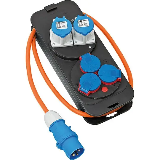 Camping-Stromstation mit CEE Stecker + 2x CEE-Steckdose + 3x Schuko-Steckdose Saisonangebot