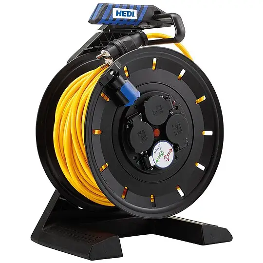 Schneller Versand Vollkunststoff-Kabeltrommel Generation 7 Champion Panzerkabel H07BQ-F 3G1,5 - 40 m Kabel