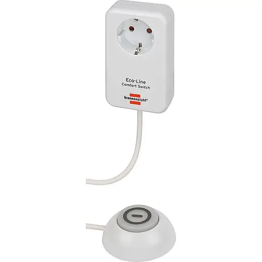 Neuheit Schaltbare Steckdose Eco-Line Comfort Switch Adapter - mit Fußschalter - 1,5 m