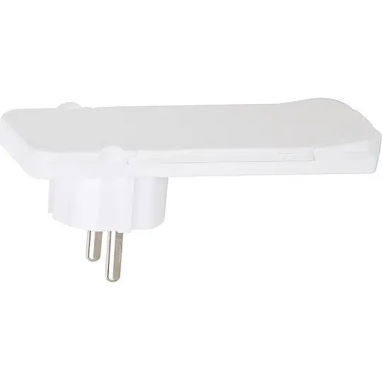 Neuheit Schutzkontaktstecker Flachstecker Flat Plug in weiß wiederanschließbar, ohne Leitung