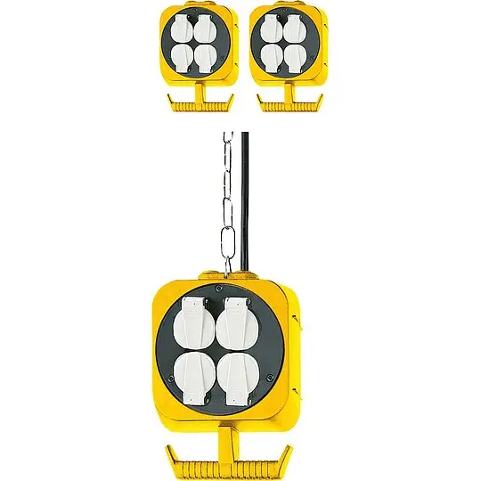 Energie-Block Stromverteiler mit 2x4 Schukosteckdosen 5m Kabel H05 VV-F3 G1,5 Jetzt Bestellen