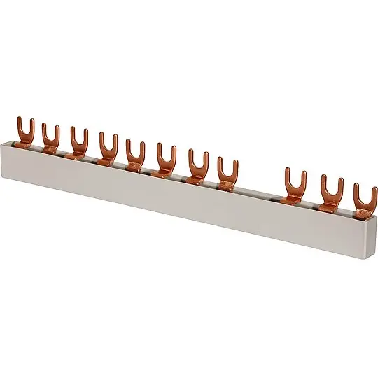 Gabel-Phasenschiene Pollmann G-L1-L2-L3-(N)-L1-L2-L3 / 16 mm² Länge 210 mm (12TE) Sonderangebot