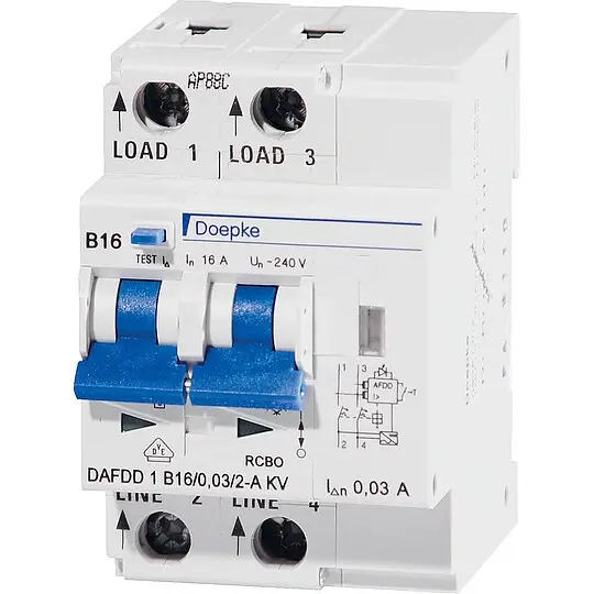 Angebot Brandschutzschalter DAFDD 1, AFDD+FI/LS, Typ A, 30 mA, C16, 10kA