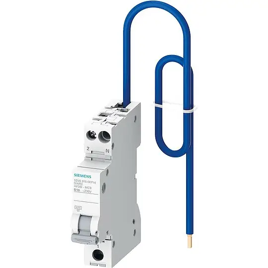 Brandschutzschalter AFDD+LS B10, 2pol, 230V, 1TE + N-Leiter Siemens 5SV6016-6KP10 Solange Der Vorrat Reicht