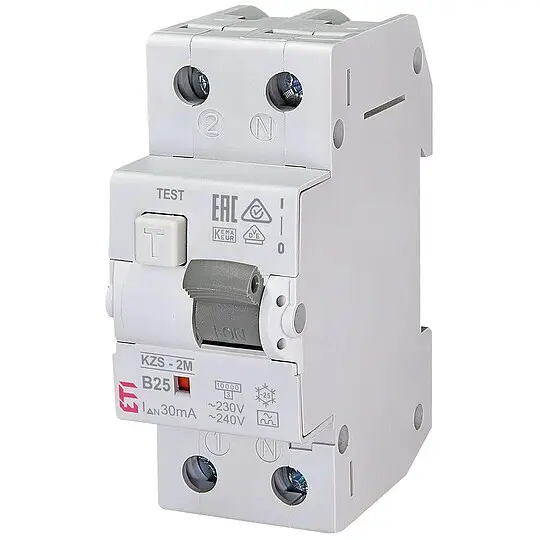 ETI FI-LS-Schalter KZS-2M A, 2-polig, Typ A, B25 / 0,03A, unverzögert Mega-Angebot