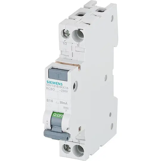 Neue Ware FI/LS Schalter Siemens, 6kA Typ A, B16, 30 mA, 1 TE 5SV1316-6KK16