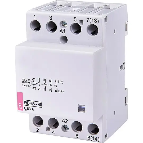Highlight Einbauschütz RD63-40 230VAC/DC, 63A, 4S, 3Module, brummfrei
