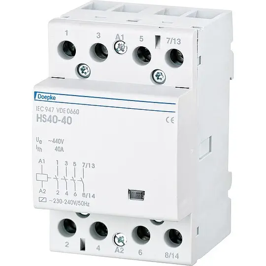 Markenware Installationsschütz Doepke HS 3-230AC/40-40 4-polig, 40A