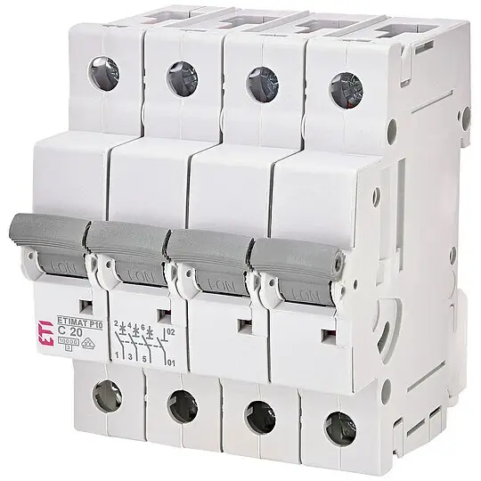 ETI Leitungsschutzschalter ETIMAT P10 3-polig + N, 10kA, C20, REG Begrenztes Angebot