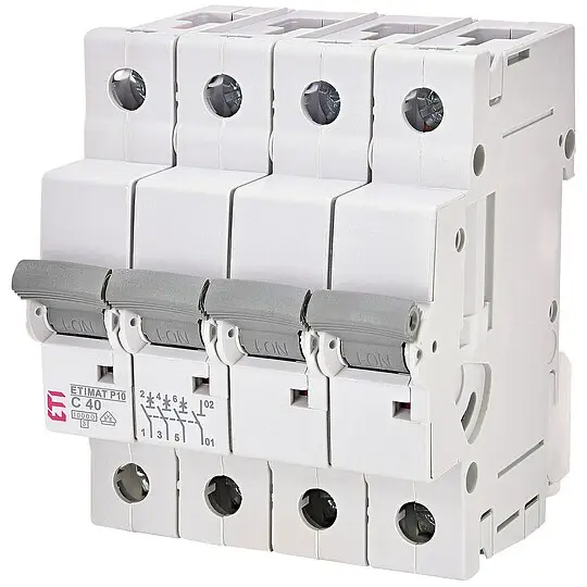 ETI Leitungsschutzschalter ETIMAT P10 3-polig + N, 10kA, C40, REG Sonderangebot