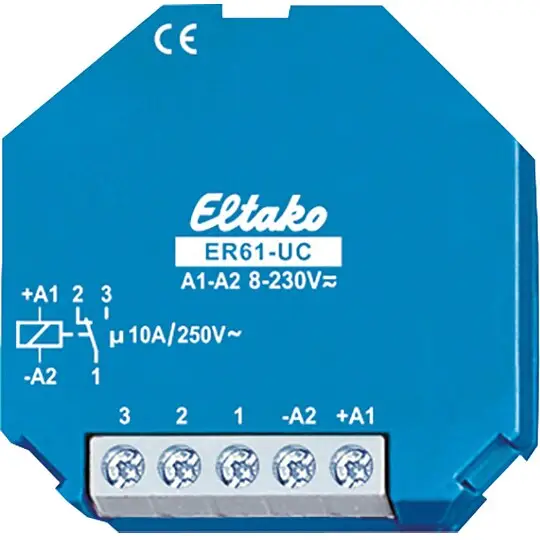 Unterputz-Schalterrelais Eltako 1 Wechsler 10A/250V AC ER61-UC Letzte Chance