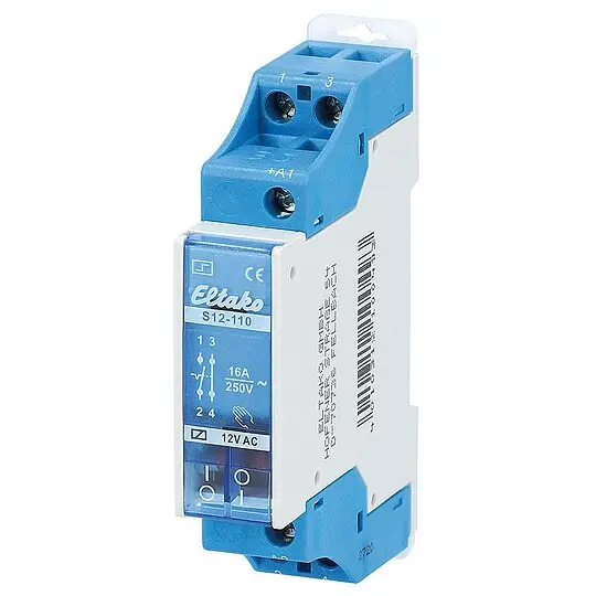 Abverkauf Elektromech. Stromstossschalter 1-S/1-Ö, 16 A, 12V Eltako, S12-110-12V