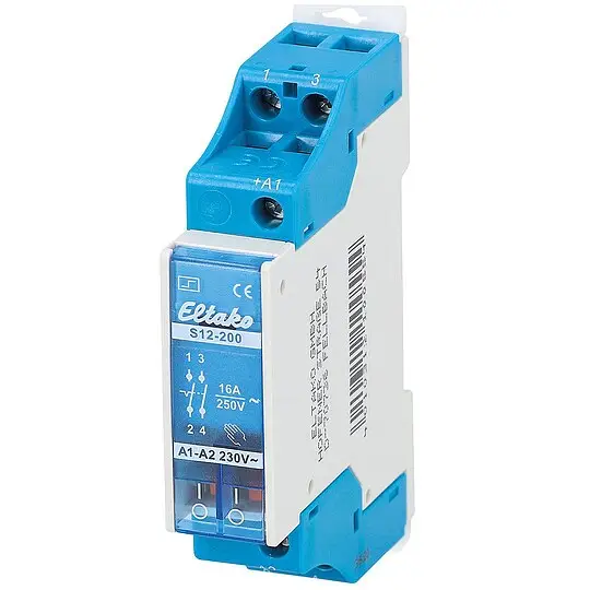 Elektromech. Stromstossschalter 2-Schließer, 16 A, 230V Eltako, S12-200-230V Schnäppchen
