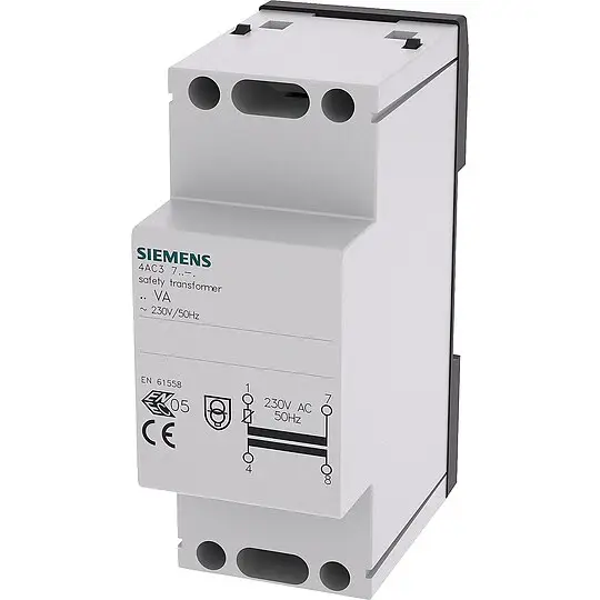 Begrenztes Angebot Sicherheitstransformator Siemens 40VA PRIM 230V, 50HZ, SEK 2x12V/ 24V