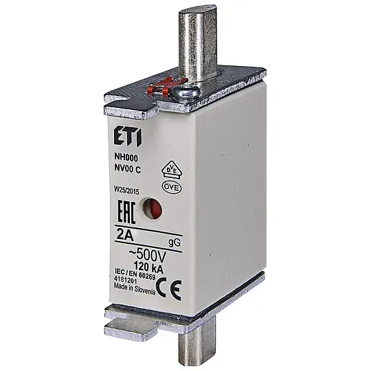 ETI NH Sicherung NH000 gG 2A/500V - 3 Stück Kostenfreie Lieferung