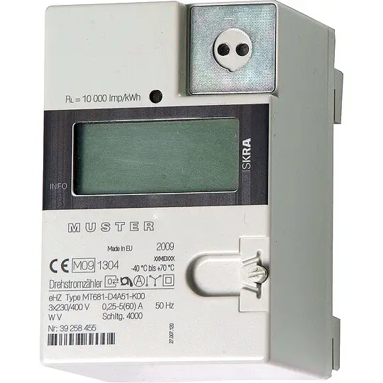 eHZ Drehstromzähler 240560 mID 3x230V/400V, 50Hz, 6(60)A MSB-Schnittstelle, 1 Tarifwerk Jetzt Bestellen