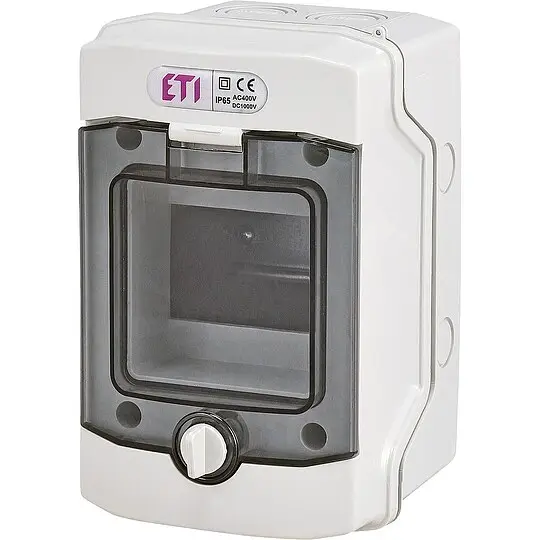 Günstig Aufputzverteiler ECH-4G,1-reihig 4 Module, Feuchtraum IP65