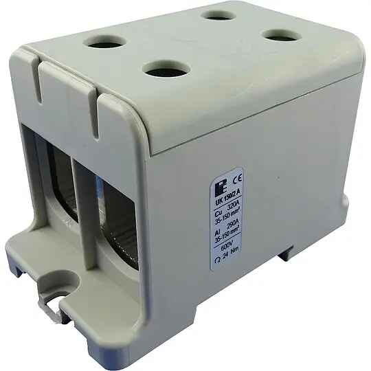 Neue Ware Universalklemme Pollmann UK 95/2 A, 2-fach, grau