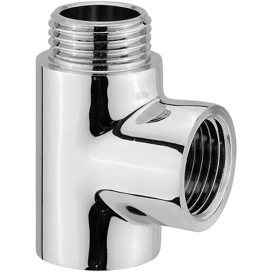 Viessmann T-Stück zum Einbau von Heizstäben in die Badheizkörper, verchromt - 7198504 Highlight