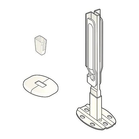Viessmann Standkonsolen PK3 für Fertigboden, 2er Set - 7663209 Kostenloser Versand