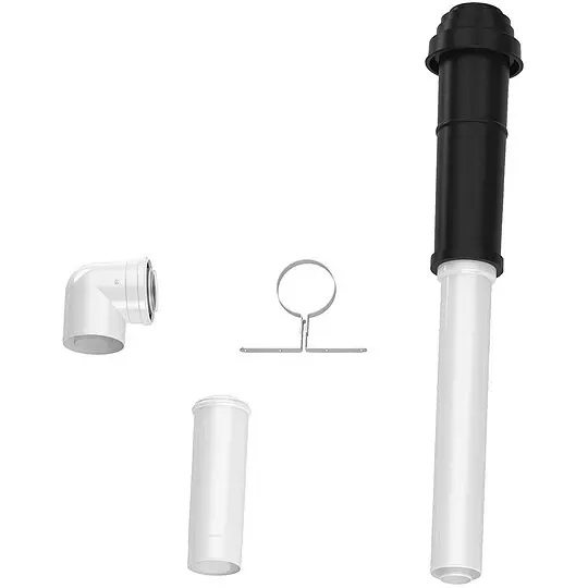 Beliebt BOSCH Grundbausatz C33x, schwarz, hinten - Ø 80/125 mm - 7738112758