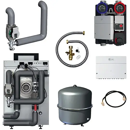 Direktkauf BOSCH Installationspaket INPA 105, 1 gemischter HK mit liegendem Speicher - 7739623790