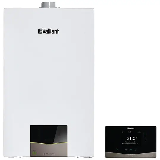 Kostenloser Rückversand Vaillant Gas-Brennwert-Paket 1.160/3 ecoTEC exclusive VC 15 CS/1-7 mit Regelung sensoCOMFORT VRC 720/3 - 8000016625