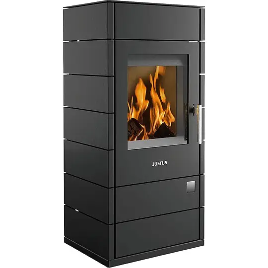 Kaminofen Justus Tova (W+) Grundausführung ohne W+, Stahl schwarz, 6 kW - 5696 11 Saisonangebot