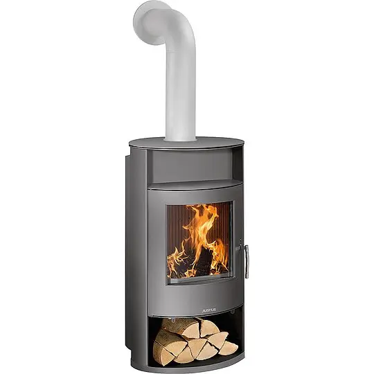 Must-Have Kaminofen Justus Island Aqua, wasserführend, Stahl Gussgrau / Stahl Gussgrau, 10 kW - 7624 29
