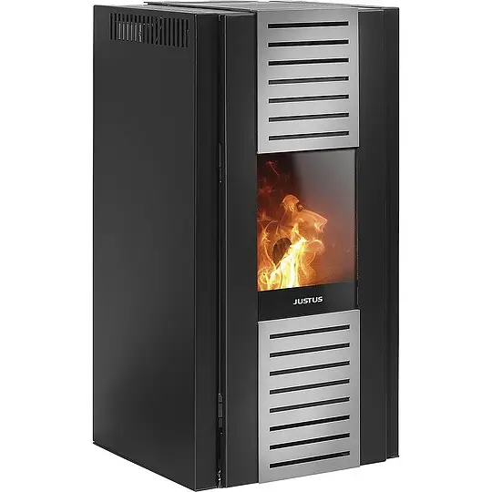 Pelletofen Justus Sirkos Aqua 2.0, wasserführend, Stahl schwarz, 9,4 kW - 7973 11 Rabatt
