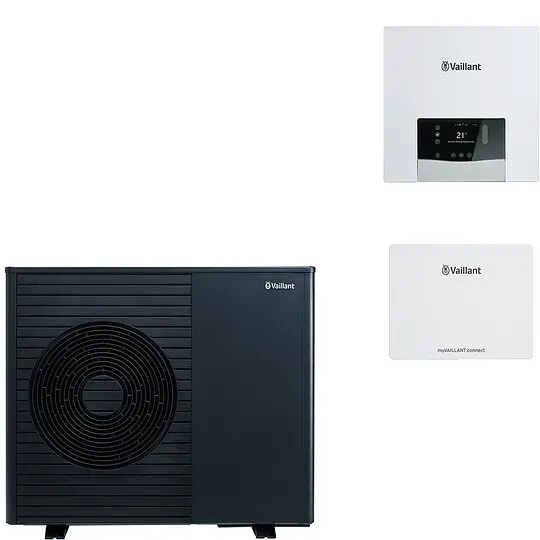 Billig Vaillant Wärmepumpenpaket 4.3409 aroTHERM plus VWL 75/8.1 A S2 mit Steuerungssystem VWZ AI, Internetmodul VR 940f - 8000044767