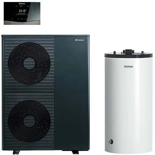 Vaillant Wärmepumpenpaket 4.3329 aroTHERM plus VWL 105/8.1 A S2 mit Hydraulikstation, Speicher 200 l, Regelung VRC 720/3 - 8000044758 Gratis Versand