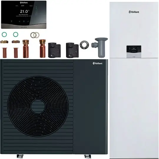 Vaillant Wärmepumpenpaket 4.1202 aroTHERM pro /7.1 VWL 115/7.1 A mit uniTOWER /7 E 18L, Regelung VRC 720/3 - 8000050533 Billig