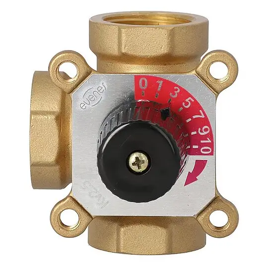 Beliebt 3-Wege-Messing-Mischer Easyflow Typ 3I für Heizung - DN15 - 3 x 1/2'' IG - Kvs-Wert 2,8