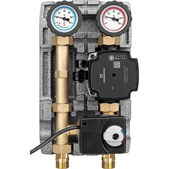 Saisonangebot Heizkreisset Easyflow DN 20 (3/4''), 3-Wege-Mischer mit Stellmotor, Grundfos UPM3S AUTO 15-60