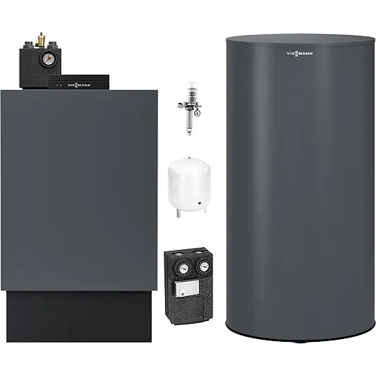 Beliebt Viessmann Öl-Brennwert-Paket Vitoladens 300-C 28,9 kW 2-stufig mit Regelung Vitotronic 200 und 160l Speicher nebengestellt - Z022515