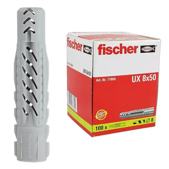 Top-Preis 100 Stk. Fischer Universaldübel UX 8 x 50 - 77869