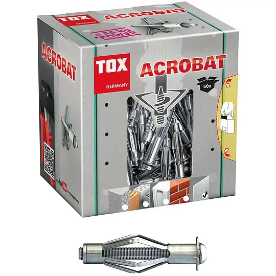 Schneller Versand TOX Metall-Hohlraumdübel Acrobat M5 x 52 mm - 50 Stück - 035101071