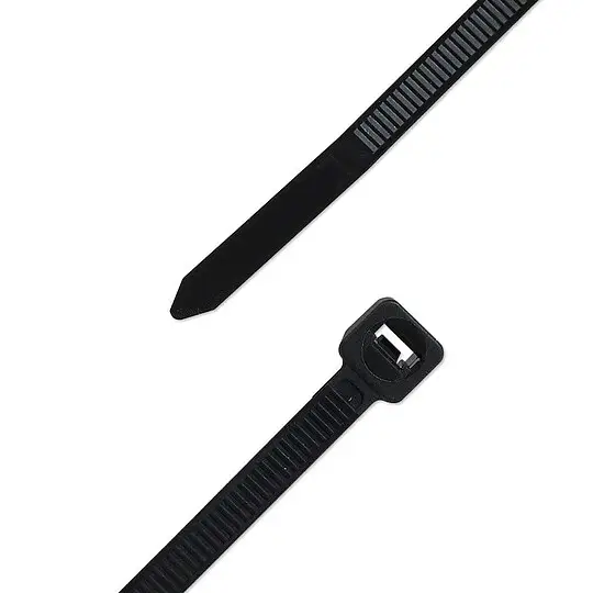Kabelbinder 4,8 x 120 mm aus Polyamid 6.6 - schwarz UV-beständig - Beutel 100 Stück Echt