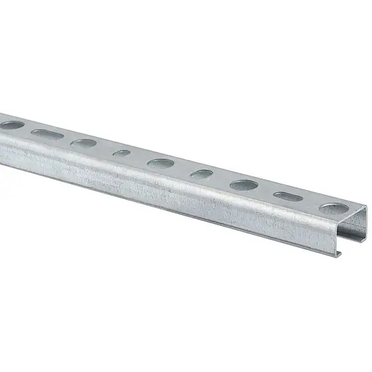 Montageschiene - Stahl verzinkt - Profil 27/18 - Länge 2.000 mm Echt