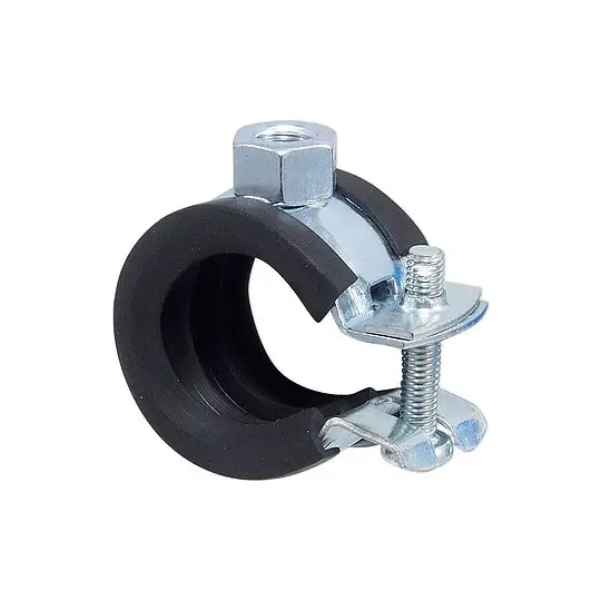 Gelenk-Rohrschelle ''Praktic'' für Rohr 20 - 23 mm mit Kippschraube und Schallschutzeinlage Gratis Versand