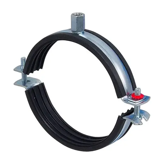Gelenk-Doppelrohrschelle ''Praktic'' für Rohr 102 - 116 mm mit Kippschraube und Schallschutzeinlage Jetzt Kaufen