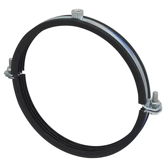 Letzte Chance Doppel-Schraubrohrschelle für Rohr 210 - 212 mm mit Schallschutzeinlage