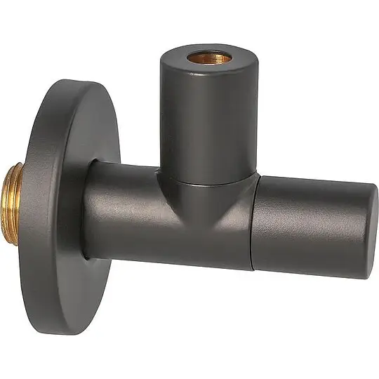 Design-Eckventil 1/2'' x 3/8'' - mit Quetschverschraubung - schwarz matt Top-Preis