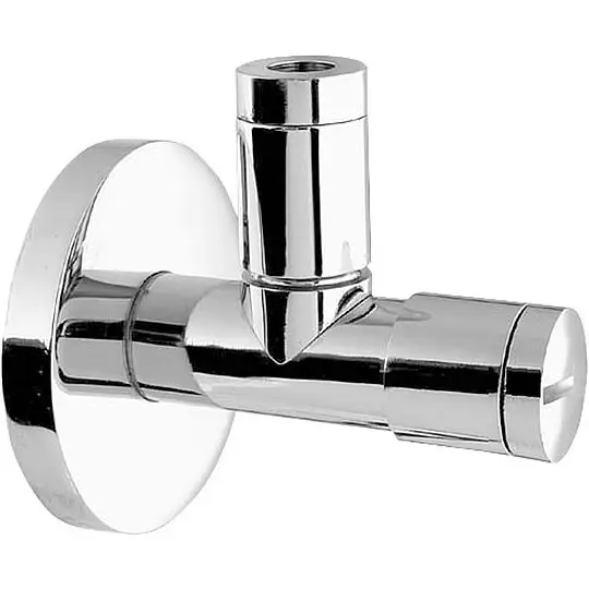 Angebot ALBERTONI Design-Eckventil Serie Linea 1/2'' x 3/8'' - mit Quetschverschraubung & Filter - Messing verchromt