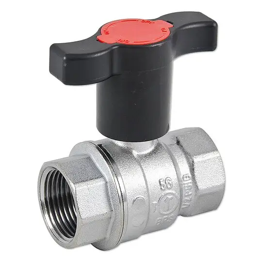 Angebot Kugelhahn 2'' IG x 2'' IG - Messing verchromt - mit verlängertem T-Griff - R851TX008