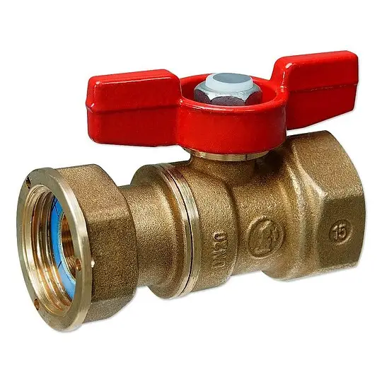 Mega-Angebot Kugelhahn 1/2'' IG x 3/4'' IG mit Überwurfmutter flachdichtend