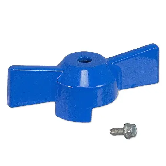 Schneller Versand Flügelgriff blau für Kugelhahn - Größe 3