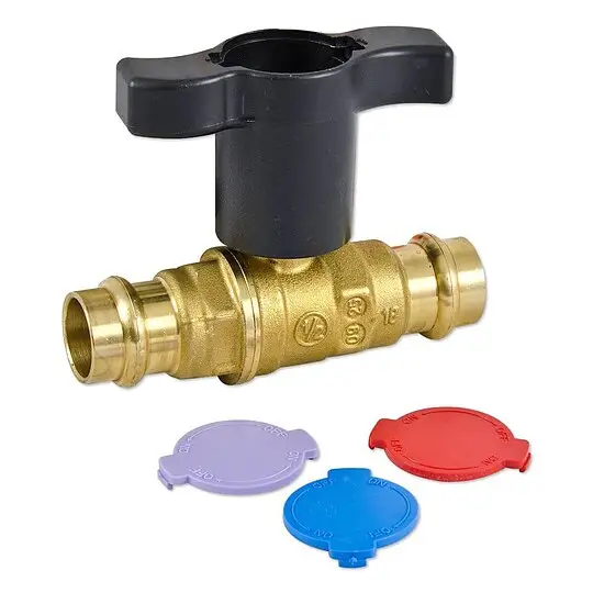 Giacomini Press-Kugelhahn für Solar - 22 mm x 22 mm - voller Durchgang - max. 180°C Preisreduziert